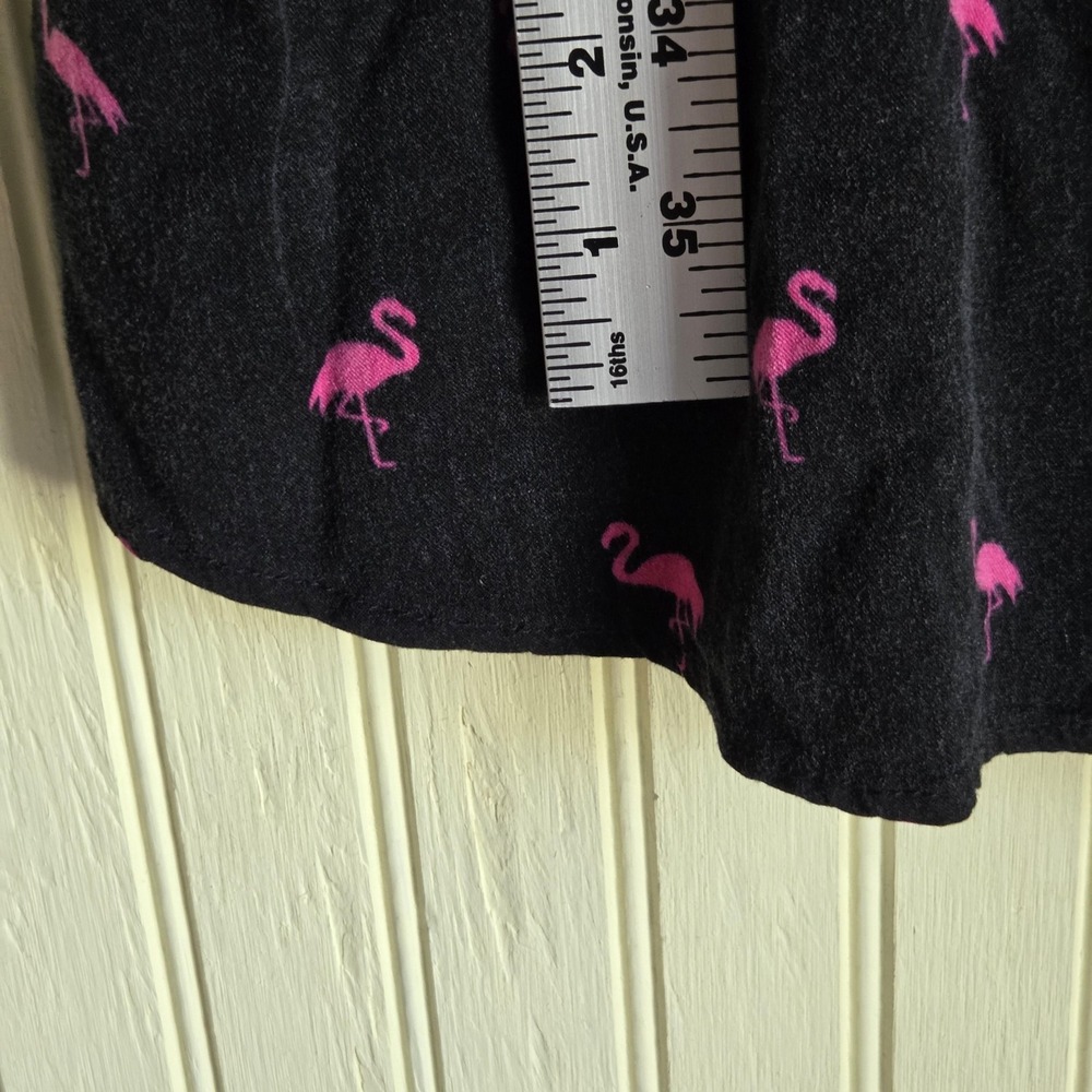 Torrid Dress Womens 2 Black Flamingo Sleeveless Scoop Neck Fit & Flare Knee - Picture 7 of 7